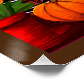Poster Porte de Thanksgiving sud-ouest avec Citrouilles (Coin)