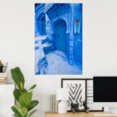 Poster Porte de ville bleue (Bureau à domicile)