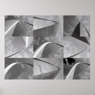 Poster Porte d'entrée célèbre de l'Arc de St Louis Ouest