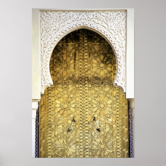 Poster Porte d'or et Arche, Maroc (Devant)