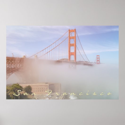 Poster Porte d'or et brouillard (Devant)
