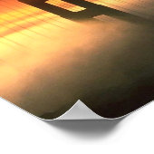 Poster Porte d'or recouverte de brouillard (Coin)