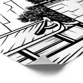 Poster Porte du Ciel de Tianmen CHINE (Coin)