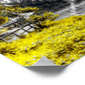 Poster Porte du Ciel : Jaune de couleur (Coin)