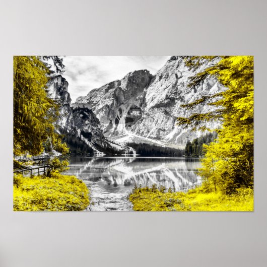 Poster Porte du Ciel : Jaune de couleur (Devant)