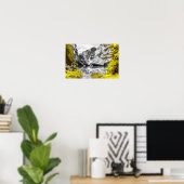 Poster Porte du Ciel : Jaune de couleur (Bureau à domicile)