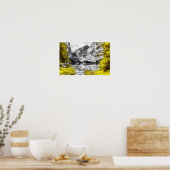 Poster Porte du Ciel : Jaune de couleur (Cuisine)
