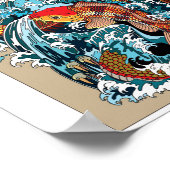 Poster Porte du Dragon d'Or. Illustration (Coin)