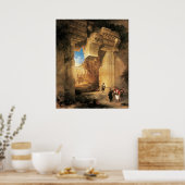 Poster Porte du grand temple de Baalbek, 1841 (Cuisine)