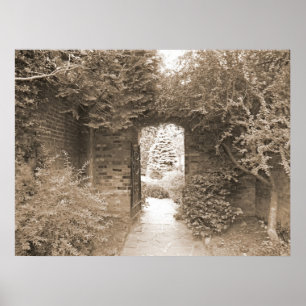 Poster Porte du jardin clos