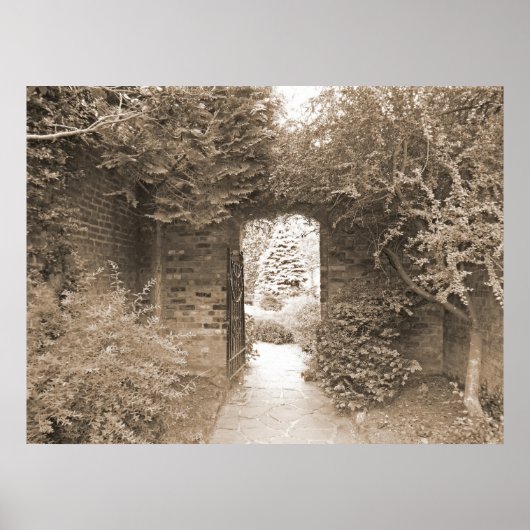 Poster Porte du jardin clos (Devant)