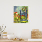 Poster Porte du jardin par August Macke (Cuisine)