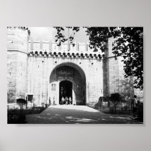 Poster Porte du palais de Topkapi à Istanbul en Turquie v