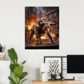 Poster Porte du Taureau de bronze (Bureau à domicile)