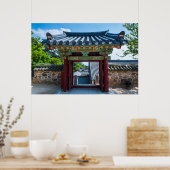 Poster Porte du temple coréen (Cuisine)