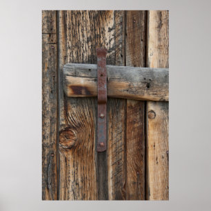 Poster Porte en bois gros plan, Californie