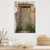 Poster Porte En Bois Rustique Au Mexique (Cuisine)