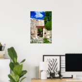 Poster Porte en marbre (Bureau à domicile)