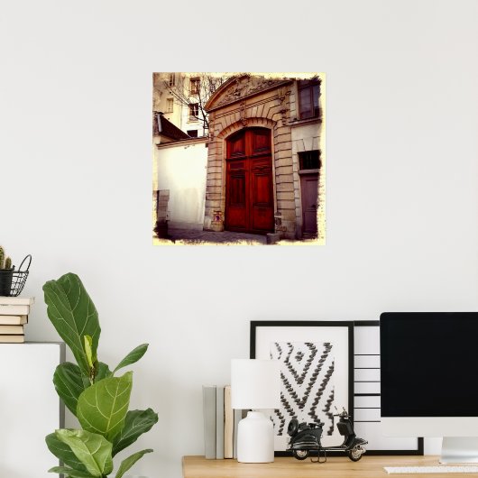 Poster Porte française (Bureau à domicile)