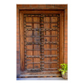Poster Porte indienne en bois (Devant)