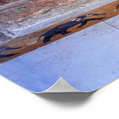 Poster Porte indienne en bois (Coin)