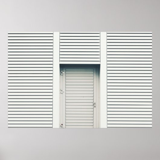 POSTER PORTE LOUVER FERMÉE (Devant)