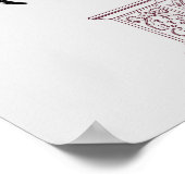 Poster Porte Mandala de l'animal de chauve-souris (Coin)