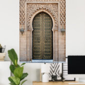 Poster Porte marocaine (Bureau à domicile)