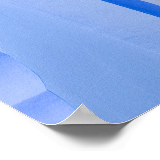 Poster Porte marocaine bleue (Coin)