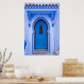 Poster Porte marocaine bleue (Cuisine)