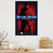 Poster Porte métallique d'origine Solid Snake Retro (Cuisine)