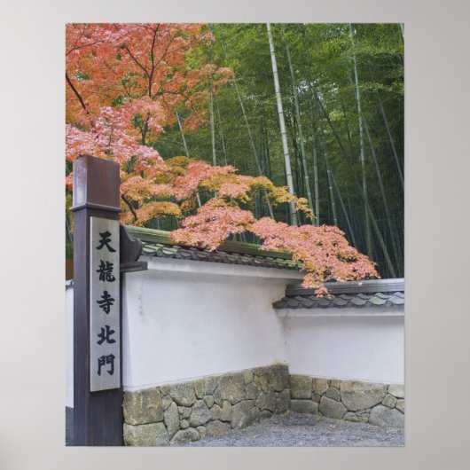 Poster Porte Nord du Temple Tenryuji (Devant)
