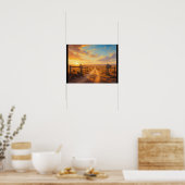 Poster Porte ouverte menant nulle part (Cuisine)