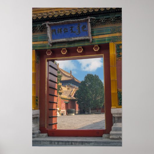 Poster Porte ouverte sur la cité interdite - Pékin, Chine (Devant)