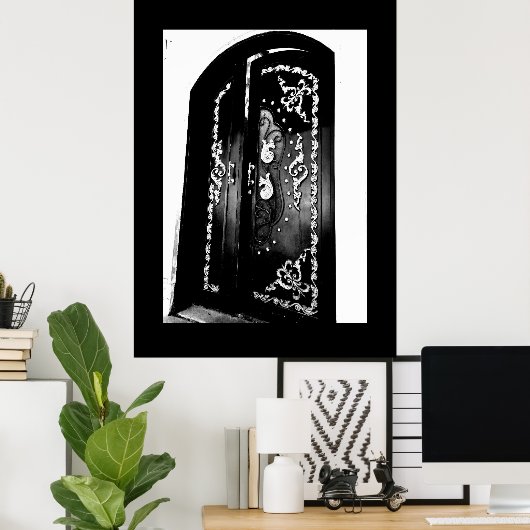 Poster Porte romantique (Bureau à domicile)