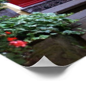 Poster Porte rouge (affiche) (Coin)