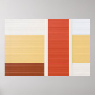 Poster Porte rouge et blanche