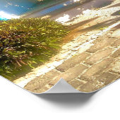 Poster Porte Rustique Avec Foliage (Coin)