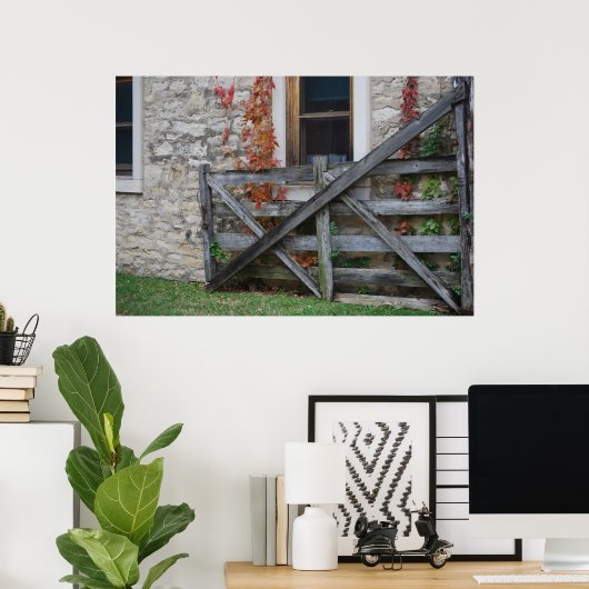 Poster Porte Rustique Flint Hills (Bureau à domicile)