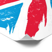 Poster Porté S-Shield sur le drapeau (Coin)