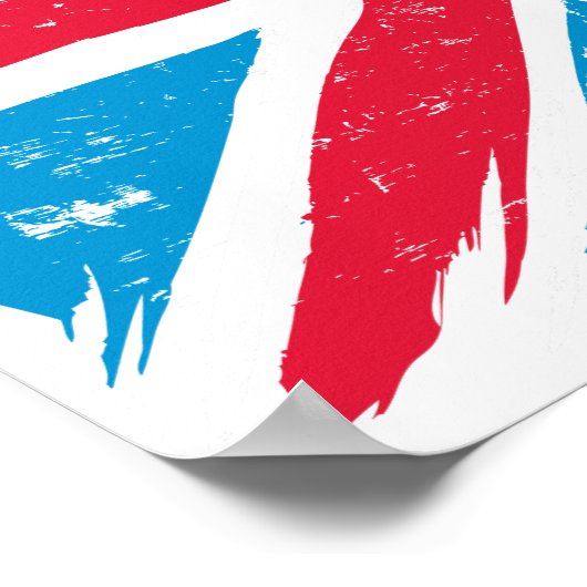 Poster Porté S-Shield sur le drapeau (Coin)