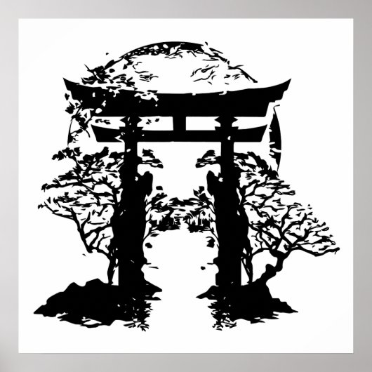 Poster Porte Torii (Devant)