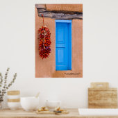 Poster Porte turquoise (Cuisine)