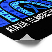 Poster Porter bleu arc-en-ciel pour Ataxia Telangiectasia (Coin)
