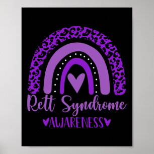 Poster Porter l'arc-en-ciel violet Awsewwpour le syndrome