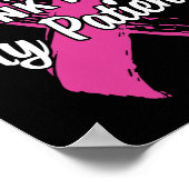 Poster Porter Le Rose Pour Mes Patients Cancer Du Sein (Coin)