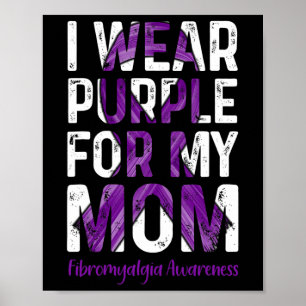 Poster Porter le violet pour ma mère - Sensibilisation à