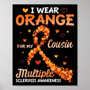 Poster Porter Orange Pour Mon Cousin Sclérose Multiples A