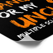 Poster Porter Orange Pour Mon Oncle Sclérose Multiples Ru (Coin)