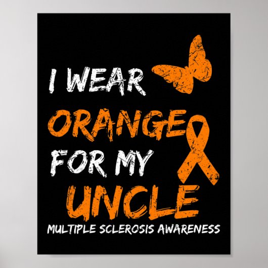 Poster Porter Orange Pour Mon Oncle Sclérose Multiples Ru (Devant)
